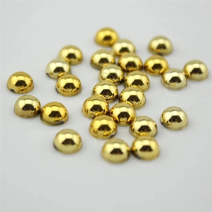 Half Round Pearl gold